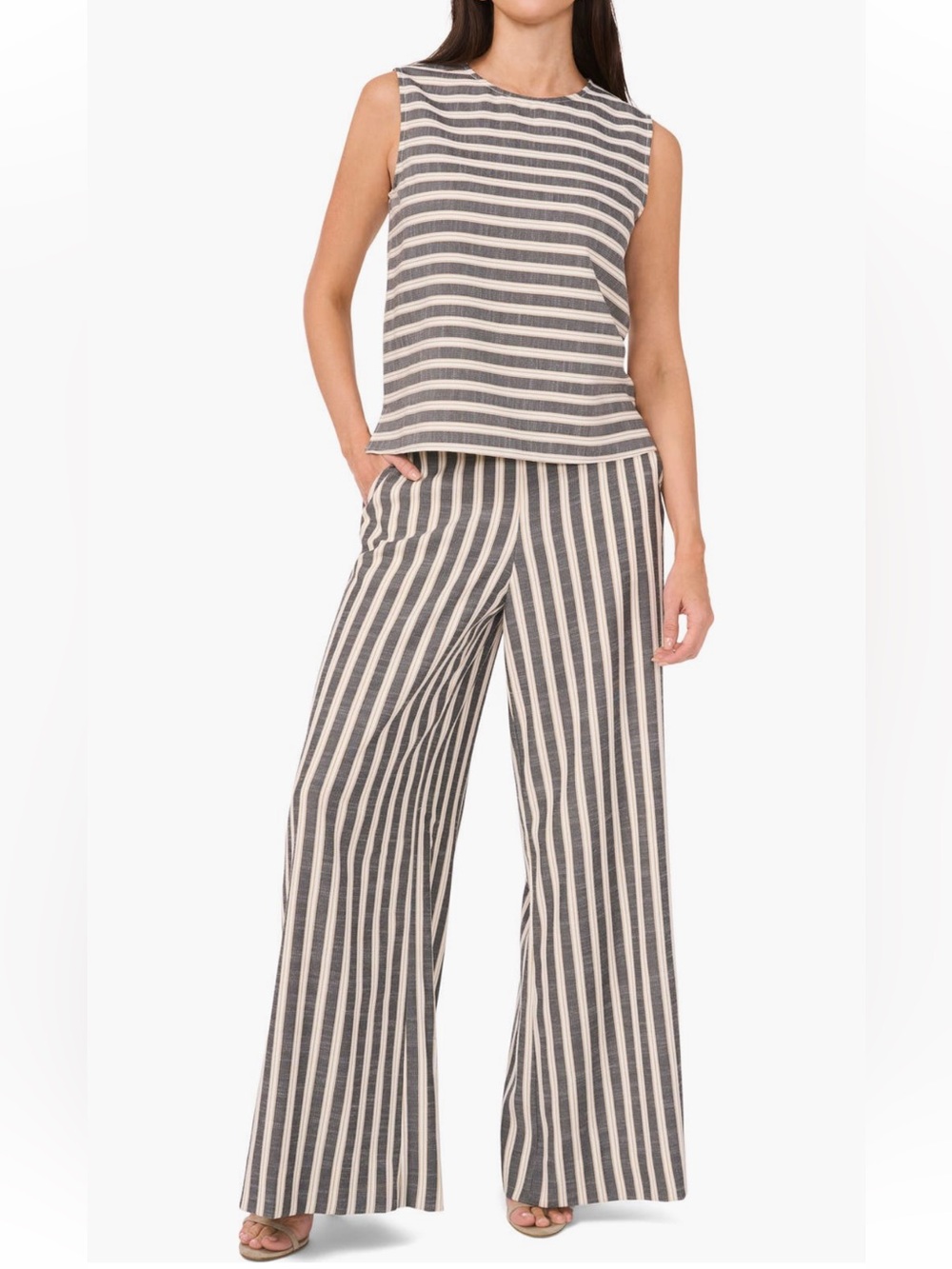 Vince Camuto Two Piece Striped Set